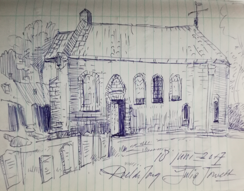 kerk tekening